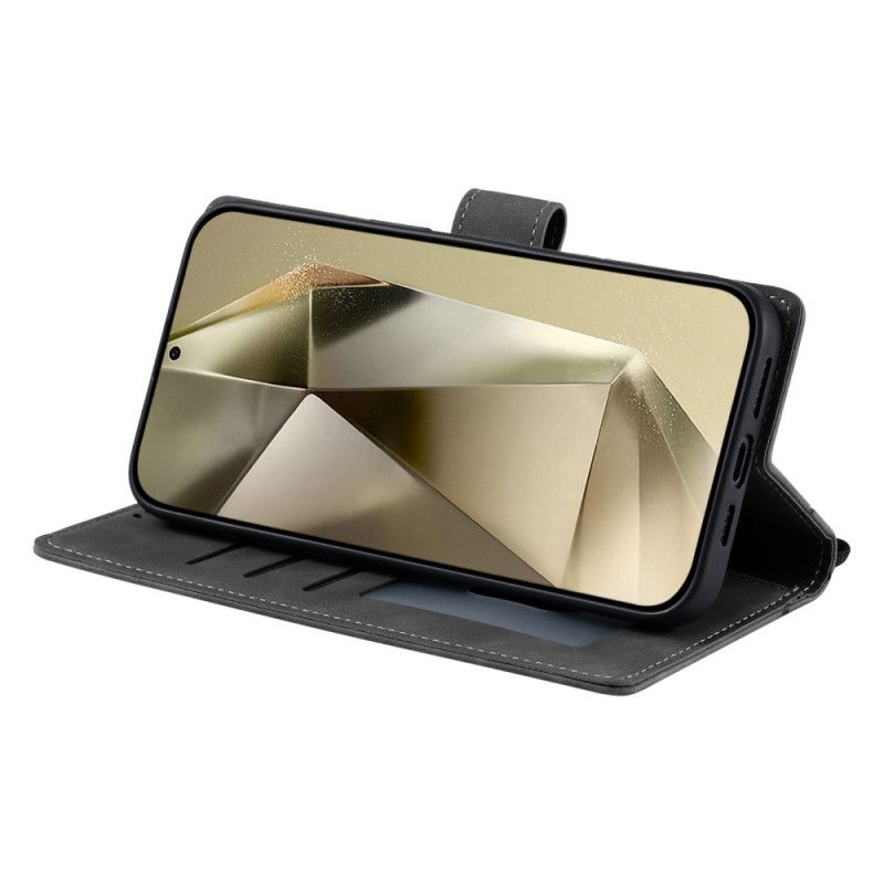 Etui Folio Samsung Galaxy S25 Ultra 5g Efekt Zamszu Mandala Etui Ochronne