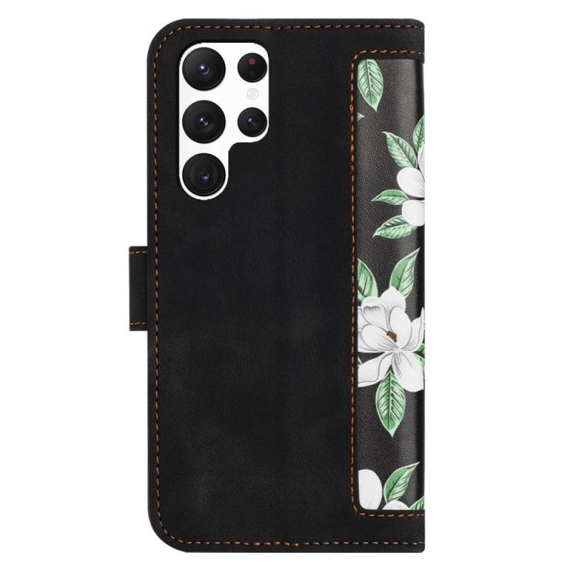 Etui Folio Samsung Galaxy S25 Ultra 5g Portfel W Kwiaty Etui Ochronne