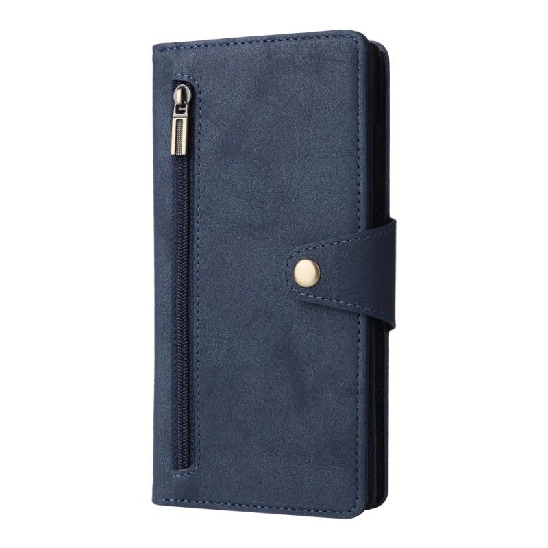Etui Folio Samsung Galaxy S25 Ultra 5g Portfel Z Efektem Zamszu Z Paskiem Etui Ochronne