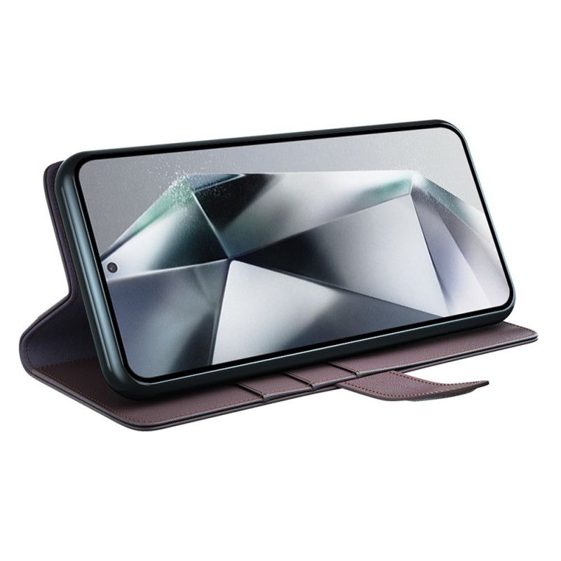 Etui Folio Samsung Galaxy S25 Ultra 5g Skóra Naturalna Etui Ochronne