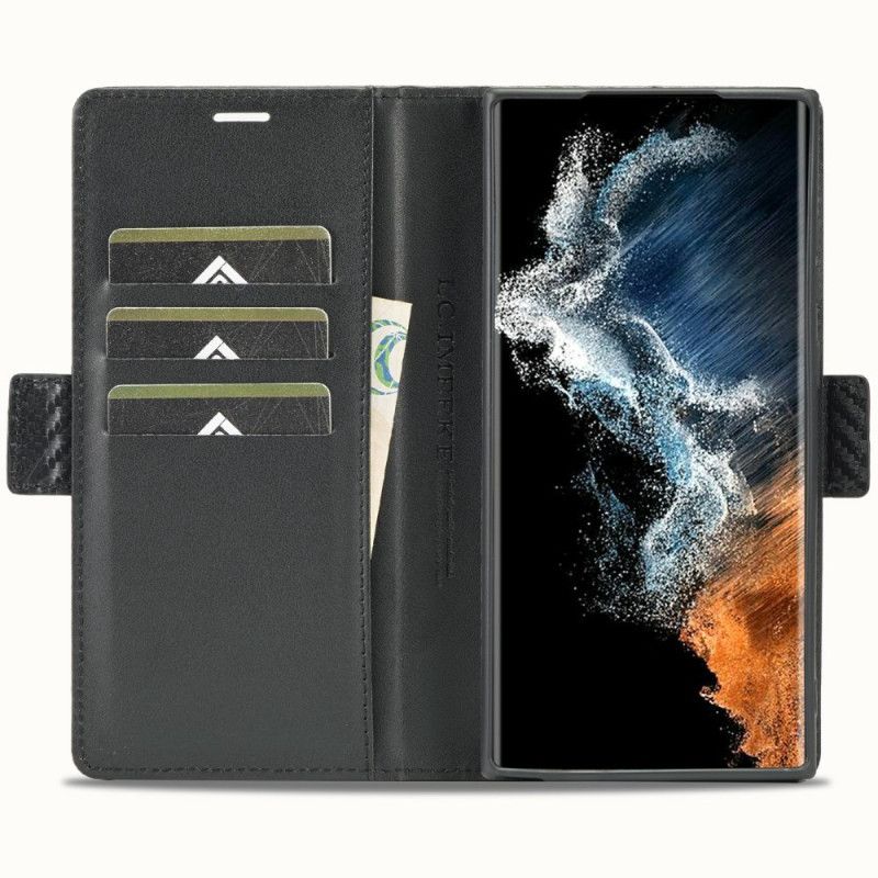 Etui Folio Samsung Galaxy S25 Ultra 5g Włókno Węglowe Lc.imeeke