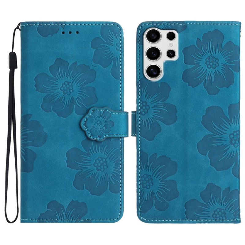 Etui Folio Samsung Galaxy S25 Ultra 5g Wyrafinowany Wzór Kwiatowy