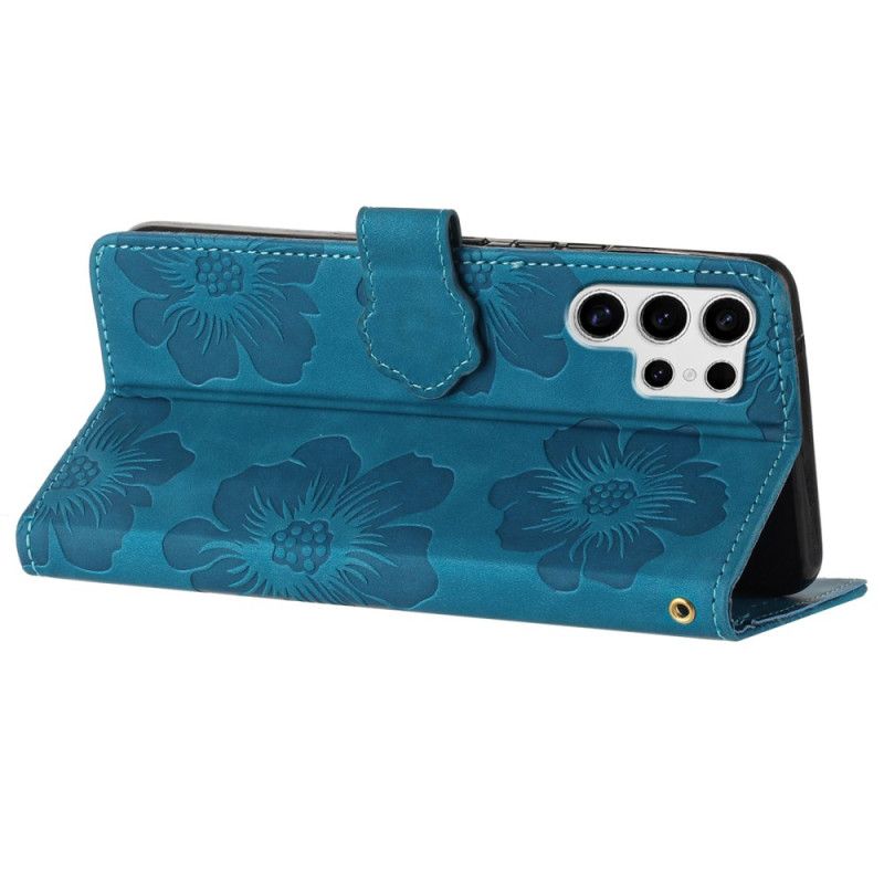 Etui Folio Samsung Galaxy S25 Ultra 5g Wyrafinowany Wzór Kwiatowy