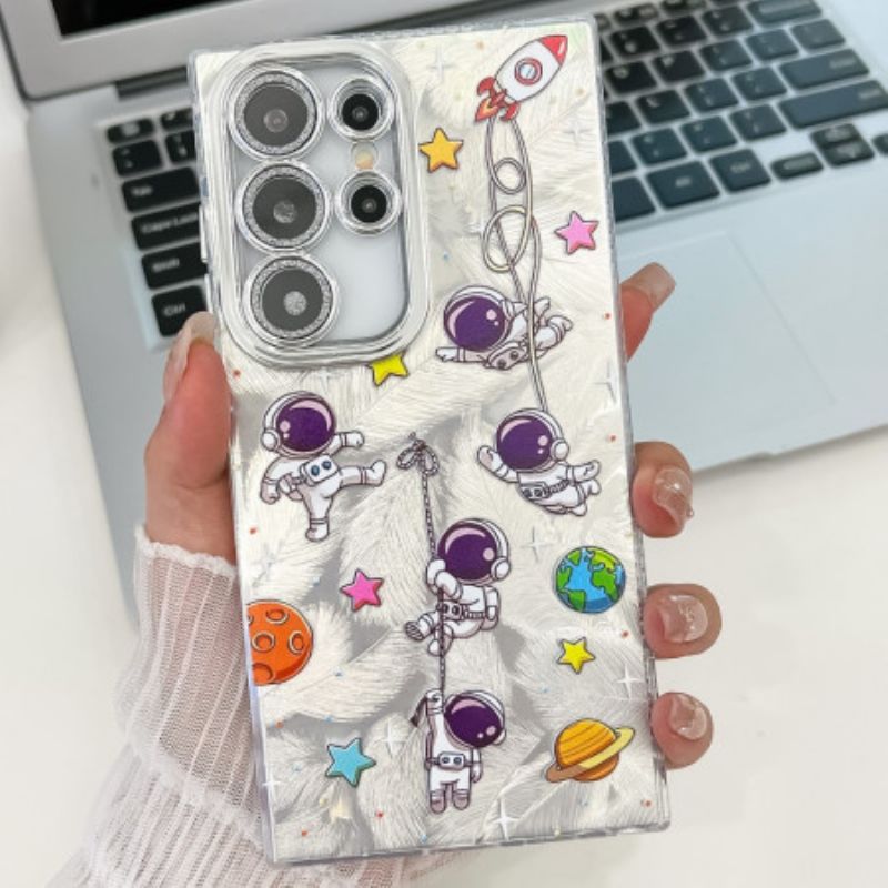 Etui Samsung Galaxy S25 Ultra 5g Astronauta Z Osłoną Na Obiektyw Etui Ochronne