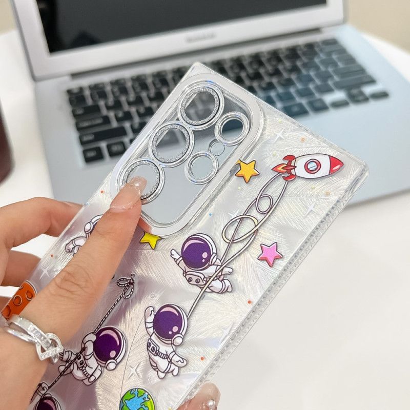 Etui Samsung Galaxy S25 Ultra 5g Astronauta Z Osłoną Na Obiektyw Etui Ochronne