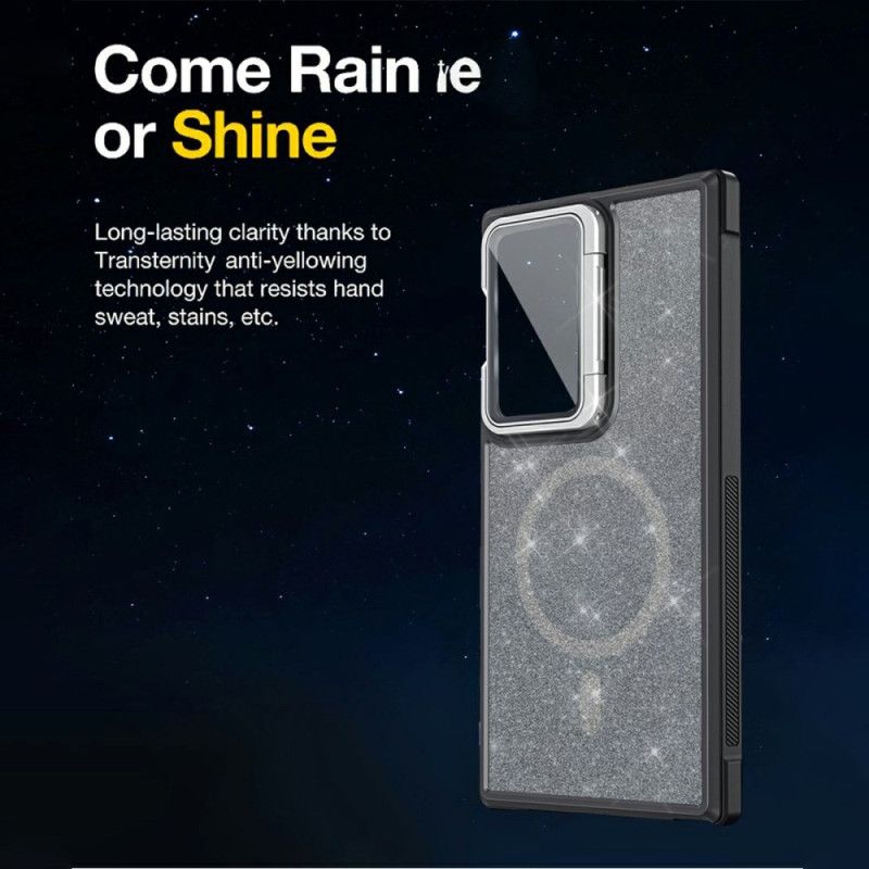 Etui Samsung Galaxy S25 Ultra 5g Brokat Z Wbudowaną Podstawką