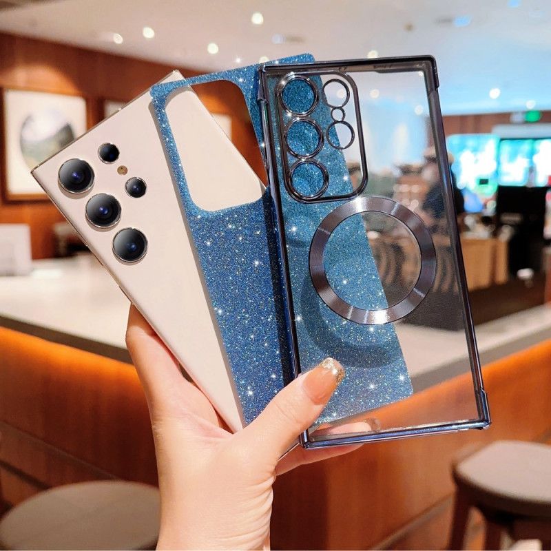 Etui Samsung Galaxy S25 Ultra 5g Brokatowy Kompatybilny Z Magsafe Etui Ochronne