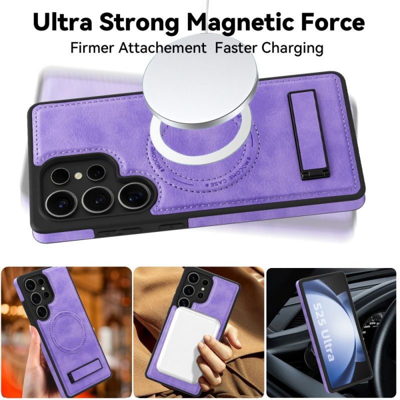 Etui Samsung Galaxy S25 Ultra 5g Efekt Skóry Kompatybilny Z Magsafe