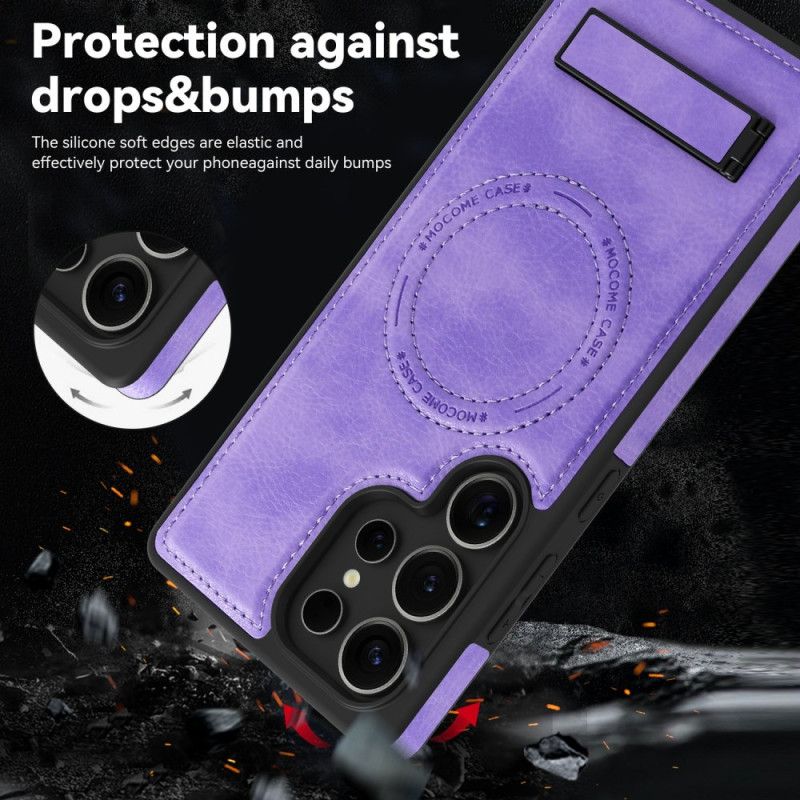 Etui Samsung Galaxy S25 Ultra 5g Efekt Skóry Kompatybilny Z Magsafe