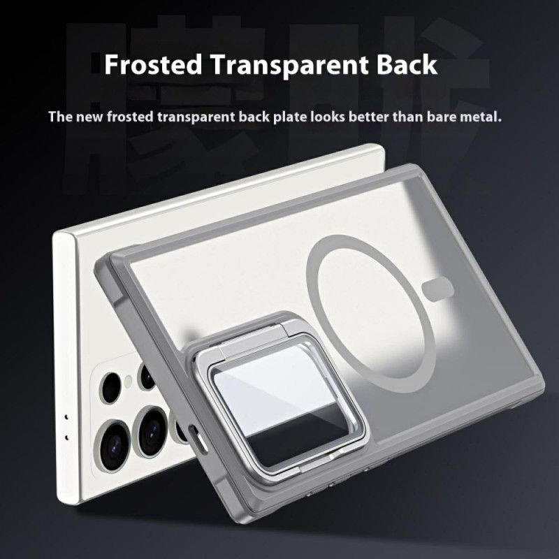 Etui Samsung Galaxy S25 Ultra 5g Kompatybilny Z Magsafe Matowa Obudowa Z Zabezpieczeniem Przed Odciskami Palców I Podstawką Etui Ochronne