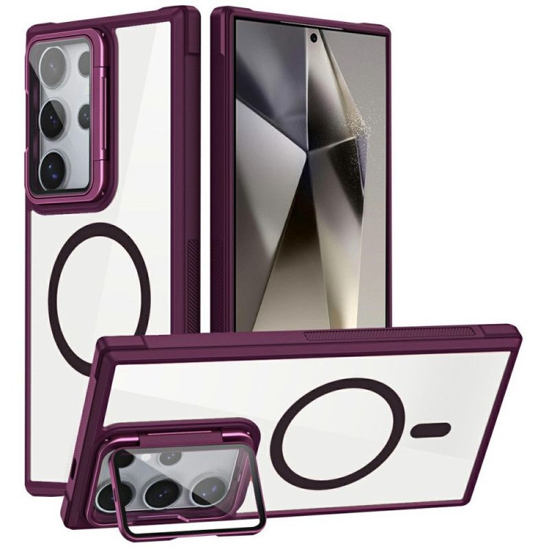 Etui Samsung Galaxy S25 Ultra 5g Kompatybilny Z Magsafe Z Wbudowaną Podstawką