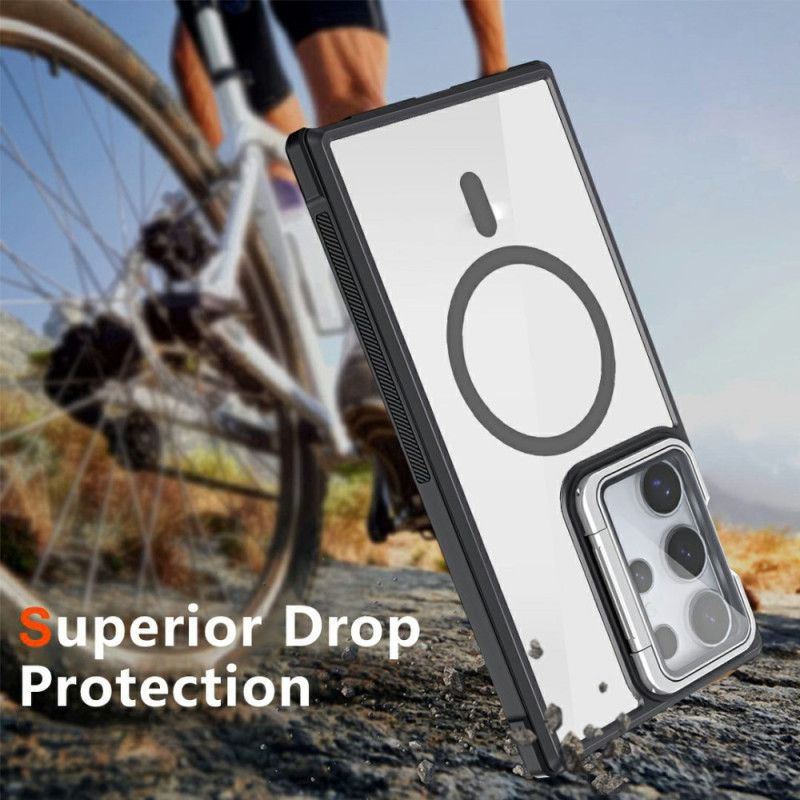 Etui Samsung Galaxy S25 Ultra 5g Kompatybilny Z Magsafe Z Wbudowaną Podstawką