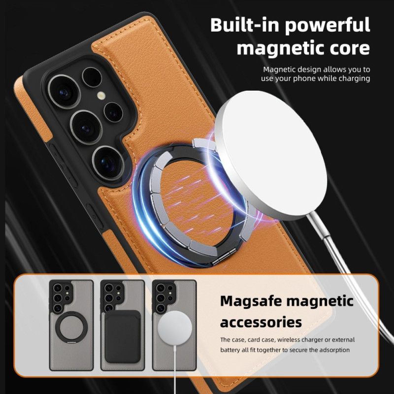 Etui Samsung Galaxy S25 Ultra 5g Magnetyczny Z Obrotową Podstawką