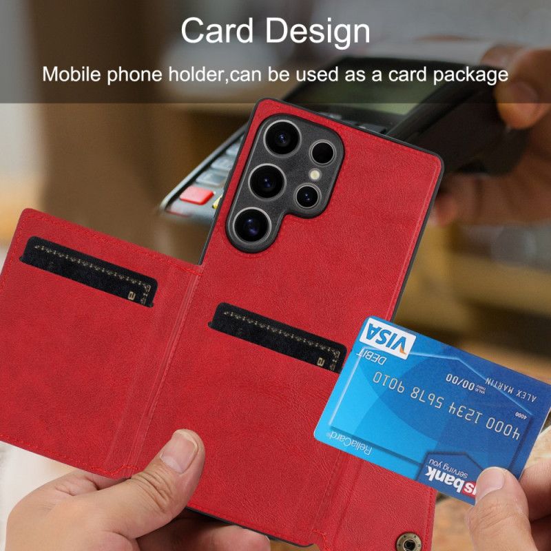 Etui Samsung Galaxy S25 Ultra 5g Etui Na Karty W Stylu Retro