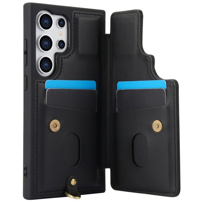 Etui Samsung Galaxy S25 Ultra 5g Etui Na Karty Ze Smyczą I Paskiem Na Ramię