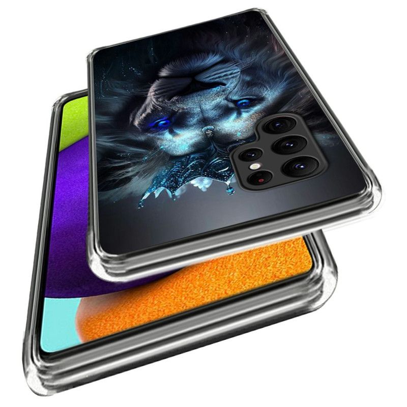 Etui Samsung Galaxy S25 Ultra 5g Niebieski Lew Etui Ochronne