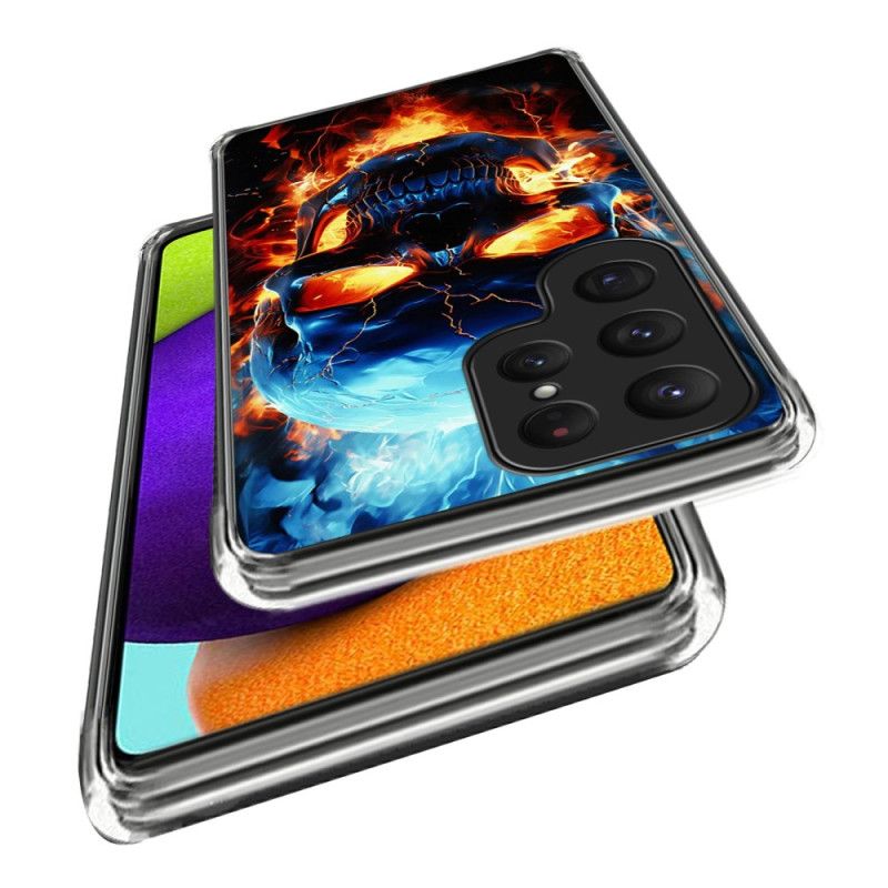 Etui Samsung Galaxy S25 Ultra 5g Płonąca CZaszka