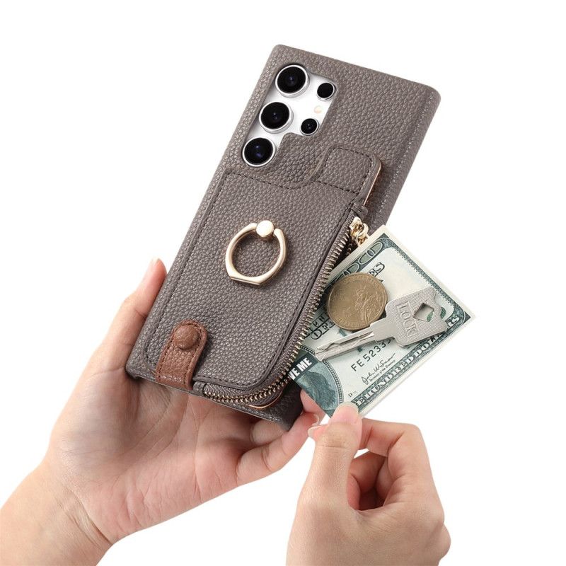 Etui Samsung Galaxy S25 Ultra 5g Portfel Ze Sztucznej Skóry