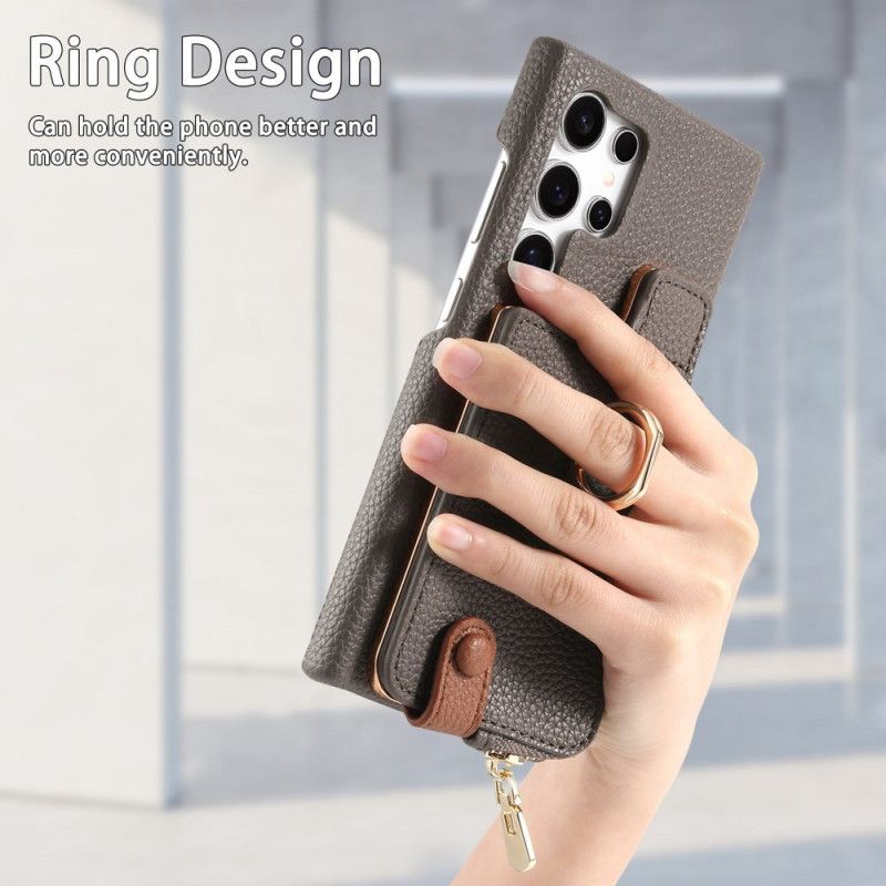 Etui Samsung Galaxy S25 Ultra 5g Portfel Ze Sztucznej Skóry