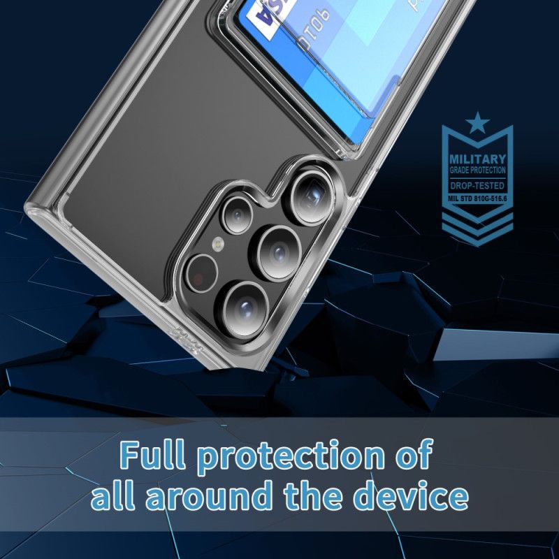 Etui Samsung Galaxy S25 Ultra 5g Przezroczyste Z Uchwytem Na Karty