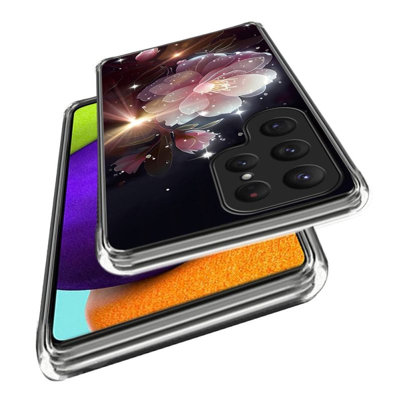 Etui Samsung Galaxy S25 Ultra 5g Różowy Kwiat Etui Ochronne