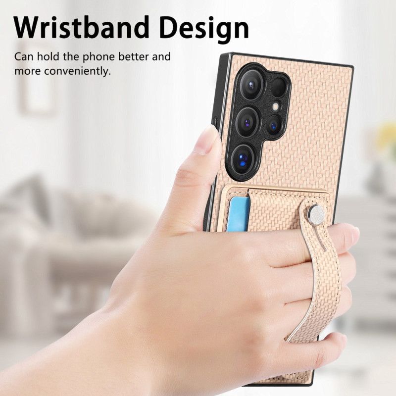 Etui Samsung Galaxy S25 Ultra 5g Uchwyt Na Karty I Pasek-podstawka