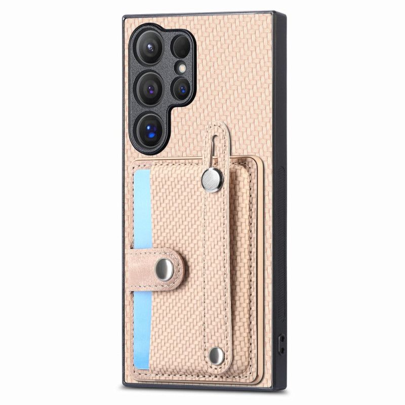 Etui Samsung Galaxy S25 Ultra 5g Uchwyt Na Karty I Pasek-podstawka