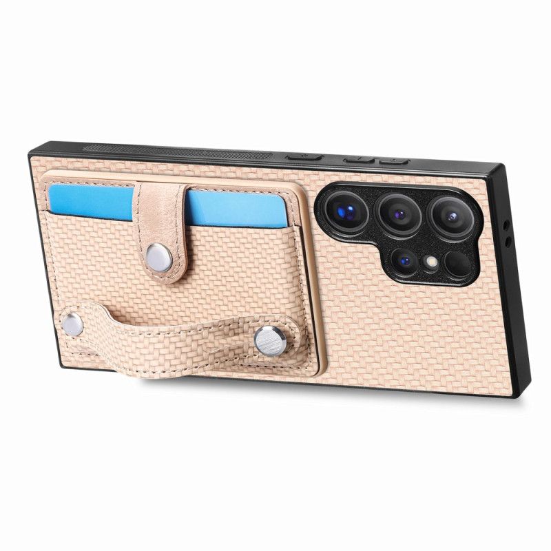 Etui Samsung Galaxy S25 Ultra 5g Uchwyt Na Karty I Pasek-podstawka