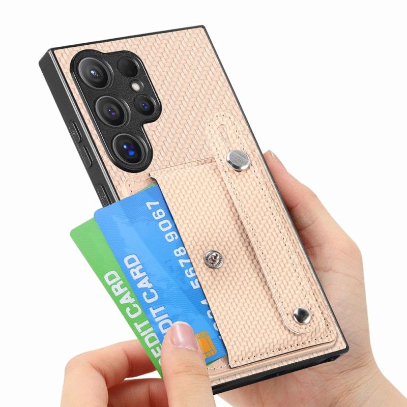 Etui Samsung Galaxy S25 Ultra 5g Uchwyt Na Karty I Pasek-podstawka