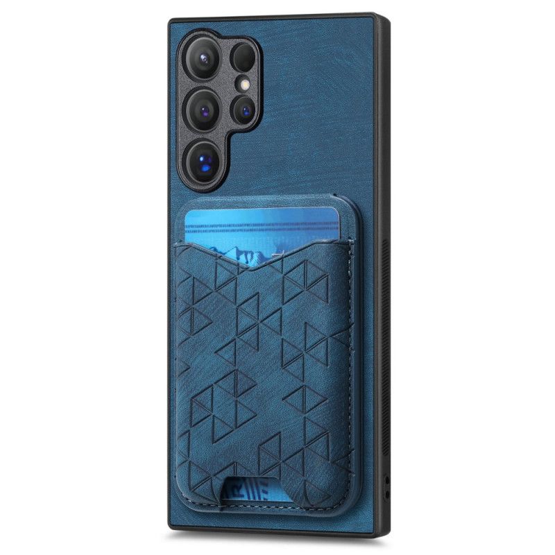 Etui Samsung Galaxy S25 Ultra 5g Uchwyt Na Karty Z Nadrukiem I Podstawka Etui Ochronne