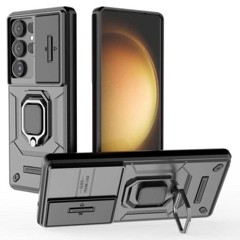 Etui Samsung Galaxy S25 Ultra 5g Wytrzymały Pierścień Z Osłoną Obiektywu