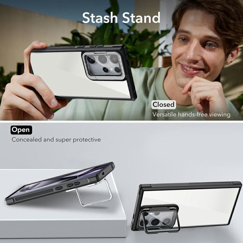 Etui Samsung Galaxy S25 Ultra 5g Wytrzymały Z Wbudowaną Podstawką