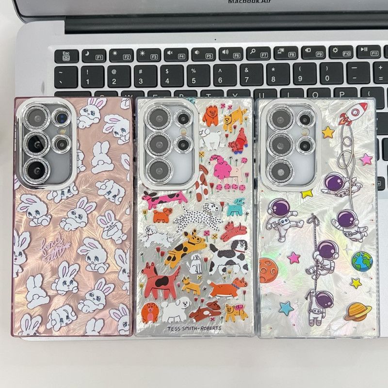 Etui Samsung Galaxy S25 Ultra 5g Zabawne Króliczki Z Osłoną Na Obiektyw Etui Ochronne