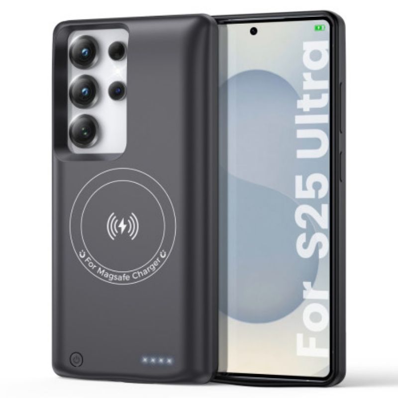 Etui Z Baterią 10000 Mah Do Ładowarki Samsunga Galaxy S25 Ultra Z Magnetycznym Mocowaniem