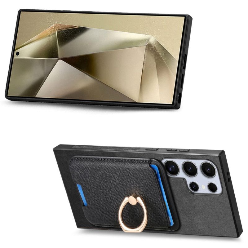 Futerały Samsung Galaxy S25 Ultra 5g Etui Na Telefon Odpinany Magnetyczny Uchwyt Na Karty I Podstawka