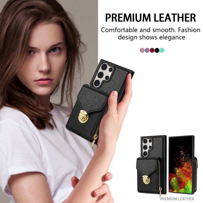 Futerały Samsung Galaxy S25 Ultra 5g Etui Na Telefon Portfel Na Suwak I Na Ramię