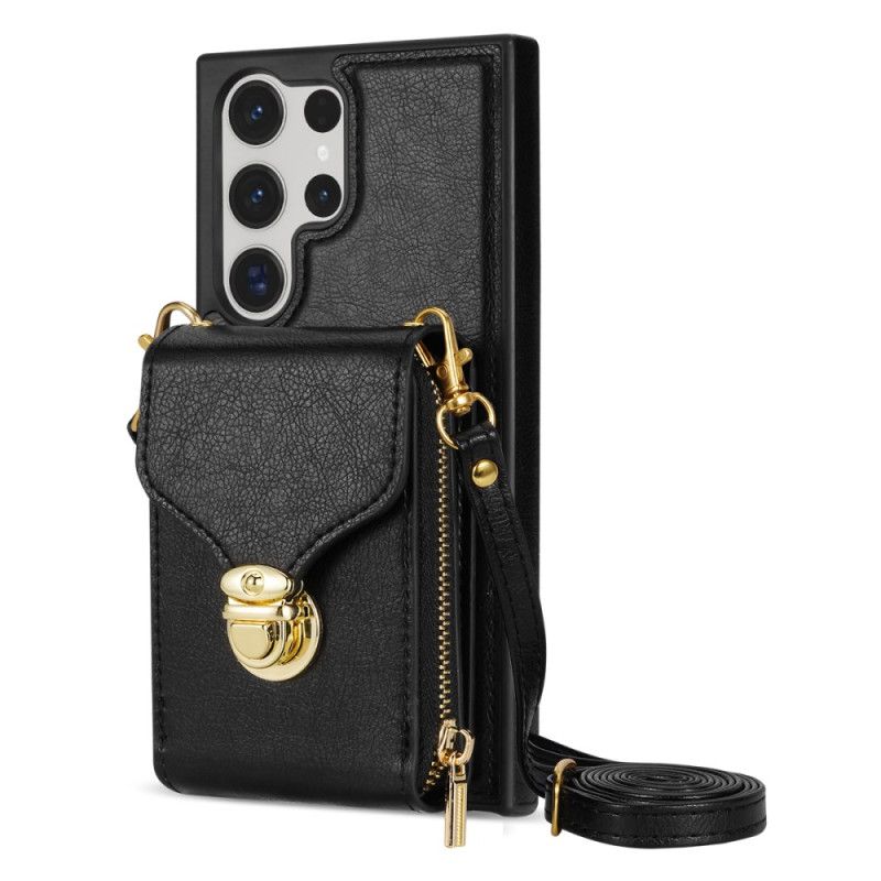 Futerały Samsung Galaxy S25 Ultra 5g Etui Na Telefon Portfel Na Suwak I Na Ramię