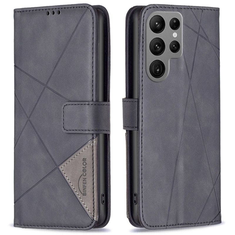 Skórzany Futerał Samsung Galaxy S25 Ultra 5g Etui Na Telefon Geometria Binfen Color