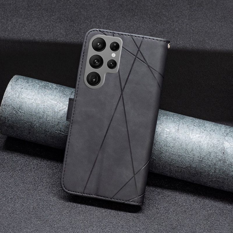 Skórzany Futerał Samsung Galaxy S25 Ultra 5g Etui Na Telefon Geometria Binfen Color