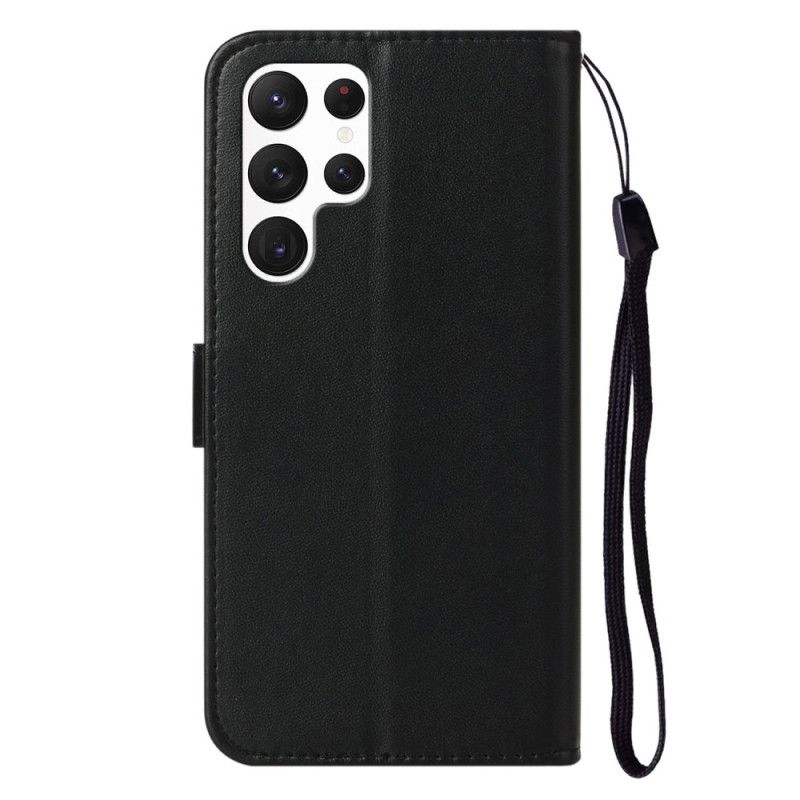 Skórzany Futerał Samsung Galaxy S25 Ultra 5g Etui Na Telefon Gładka Skóra Ekologiczna