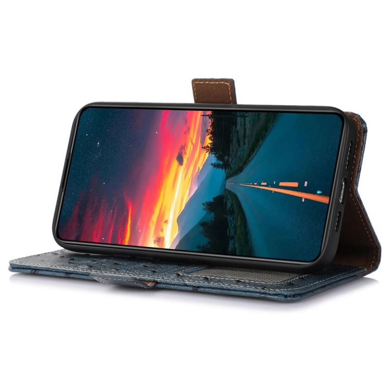 Skórzany Futerał Samsung Galaxy S25 Ultra 5g Etui Na Telefon Skóra Naturalna Z Blokadą Rfid