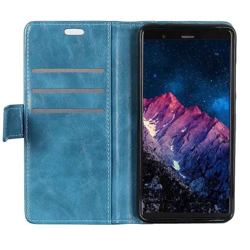 Etui Folio Sony Xperia 10 Efekt Antycznej Skóry Etui Ochronne