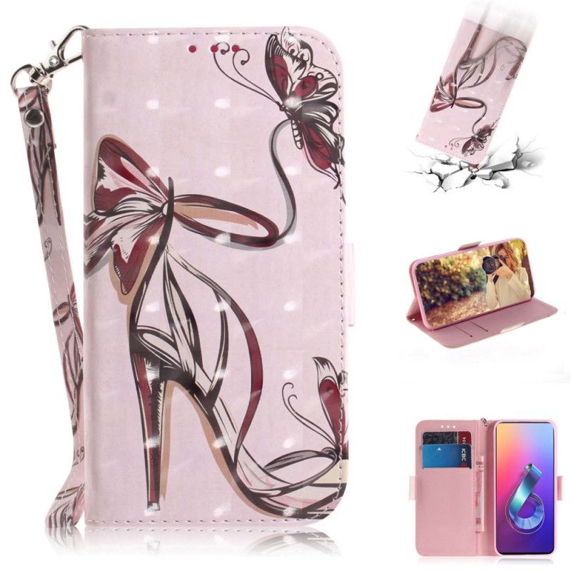 Etui Folio Asus ZenFone 6 Pompa Taśmowa Etui Ochronne