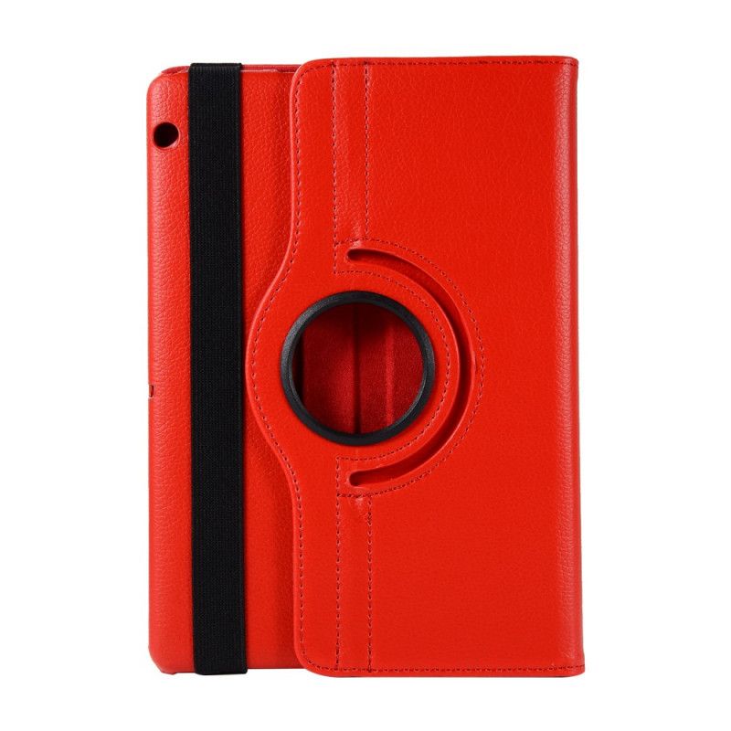 Etui Folio Huawei MediaPad T3 10 Magenta Czerwony Obracana O 360 ° Skóra Lychee