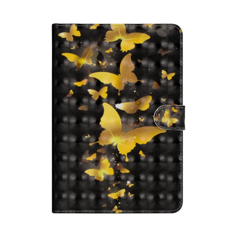 Etui Folio Huawei MediaPad T3 10 Żółte Motyle Etui Ochronne