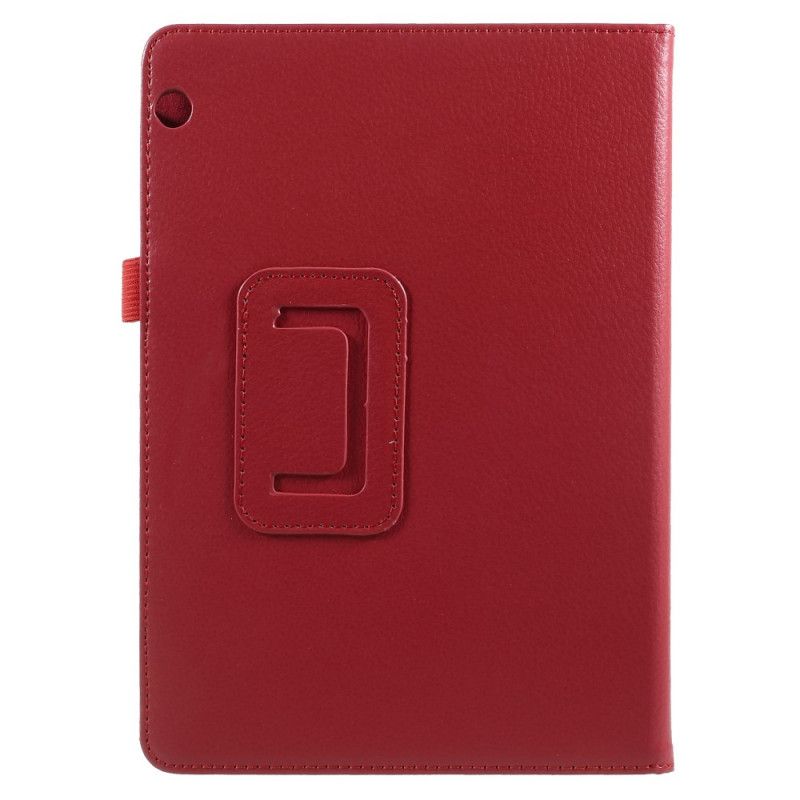 Etui Huawei MediaPad T3 10 Czerwony Czarny Klasyczna Sztuczna Skóra