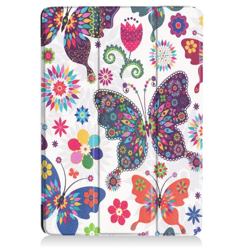 Inteligentna Obudowa Huawei MediaPad T3 10 Retro Motyle I Kwiaty