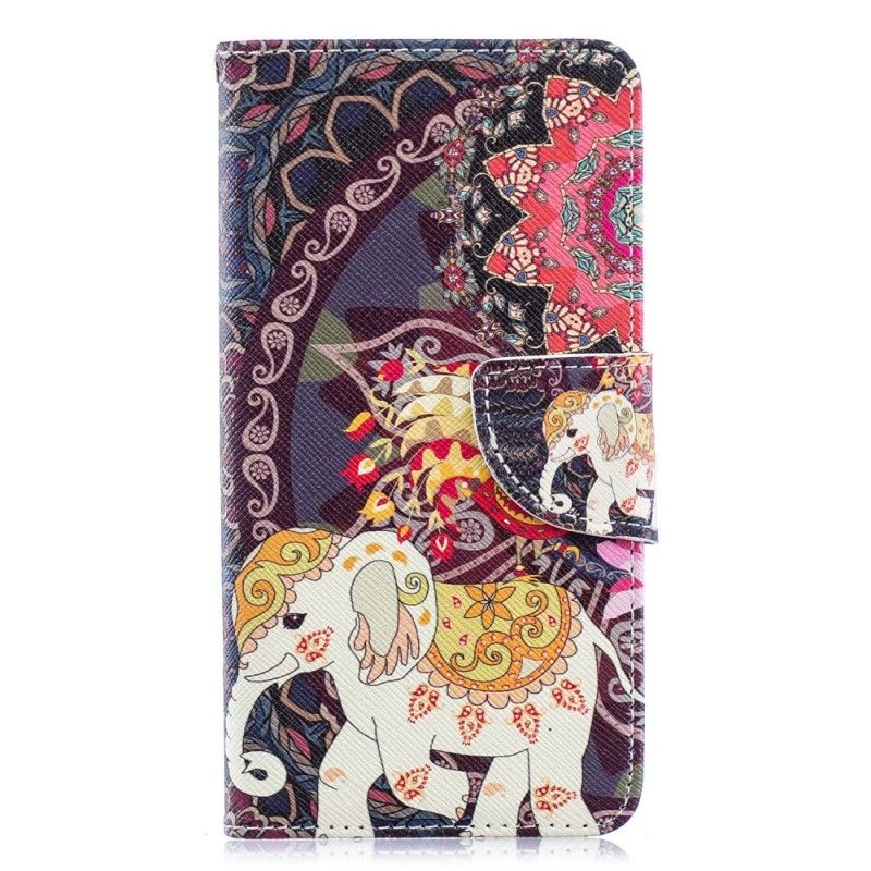 Etui Folio Samsung Galaxy A40 Etniczna Mandala Słonia