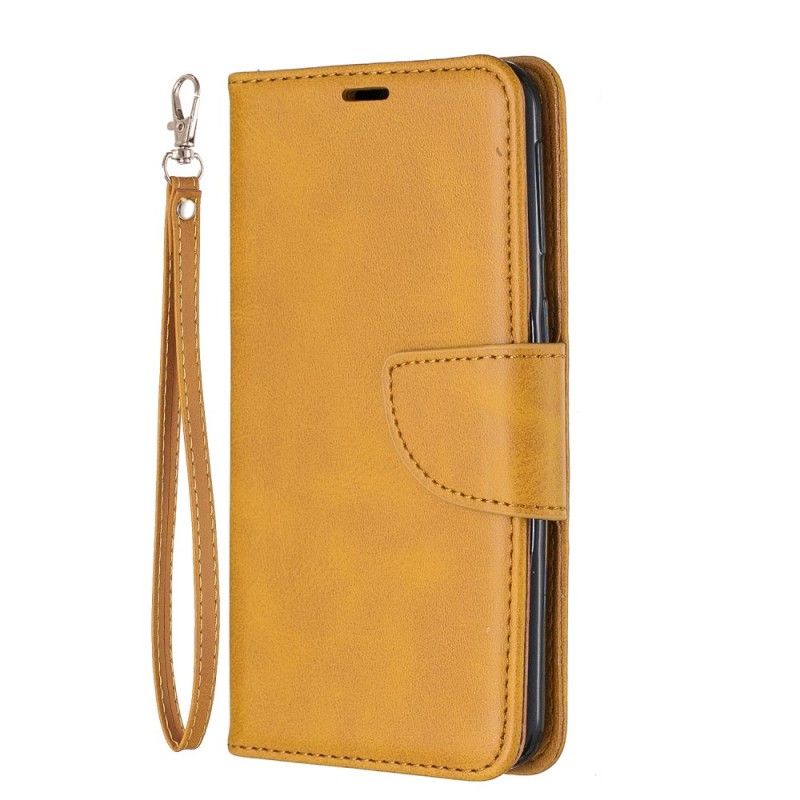 Etui Folio Samsung Galaxy A40 Szary Czarny Gładka Skośna Klapa Etui Ochronne