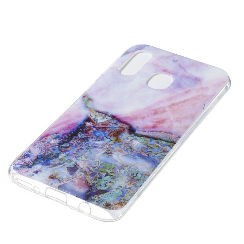 Futerały Samsung Galaxy A40 Etui na Telefon Wielokolorowy Marmur
